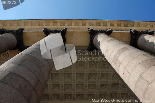 Image of Architecture details - columns and ceiling