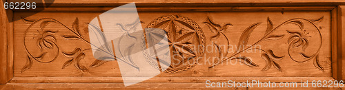 Image of Wood carving ornament