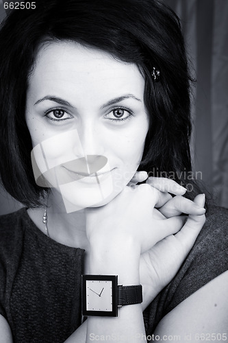 Image of Woman with green eyes