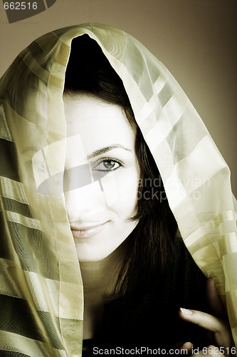 Image of Beautiful woman with great eyes.