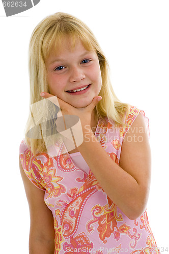 Image of very happy little girl 