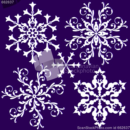 Image of Collection vintage snowflake 