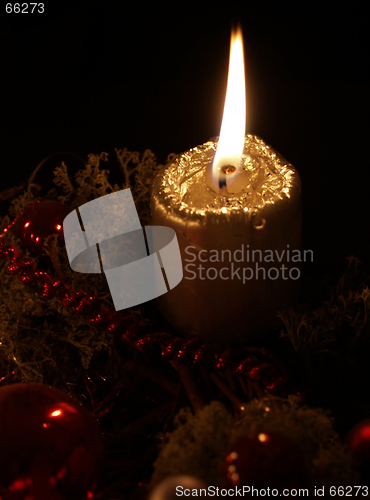 Image of Flame of Christmas candle