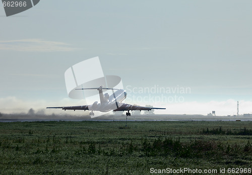 Image of Plane taking off. 