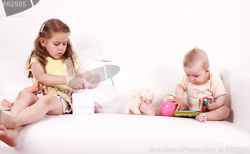 Image of Adorable kids playing