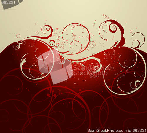Image of Floral wave