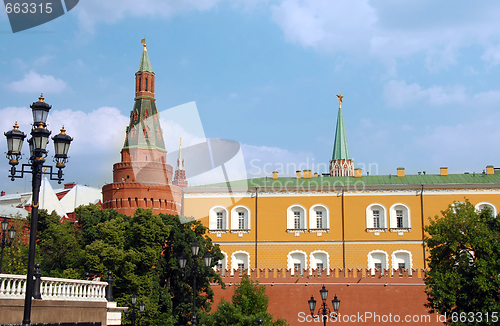 Image of The Kremlin wall with Arsenal tower