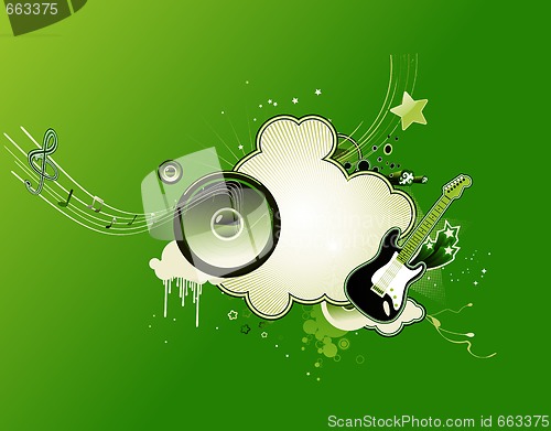 Image of music abstract frame