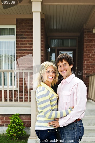 Image of Happy couple at home