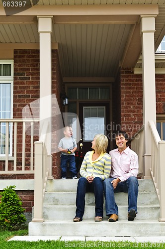 Image of Happy family at home