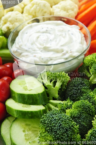 Image of Vegetables and dip