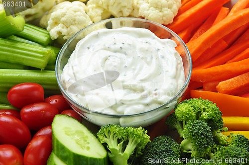 Image of Vegetables and dip