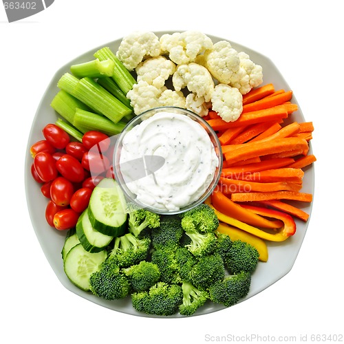 Image of Vegetables and dip