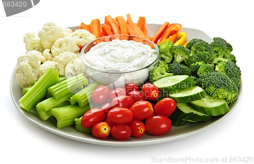 Image of Vegetables and dip