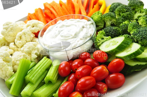 Image of Vegetables and dip