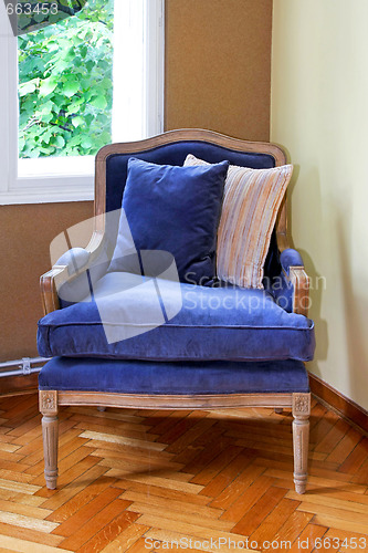 Image of Blue armchair