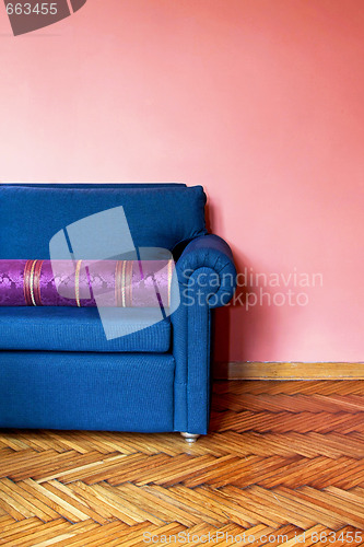 Image of Blue sofa