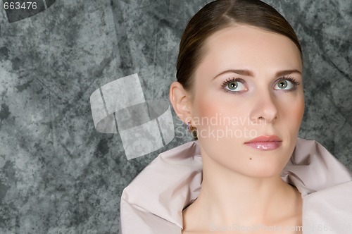 Image of Closeup Portrait Of Woman