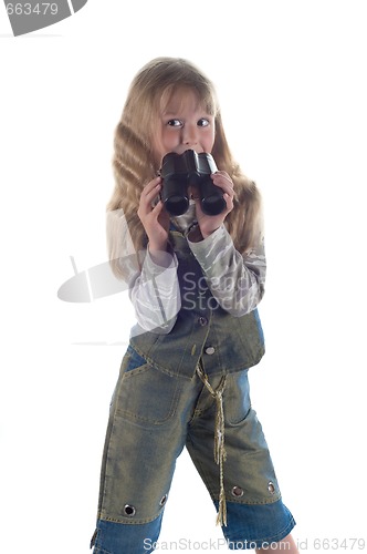 Image of Little girl in studio