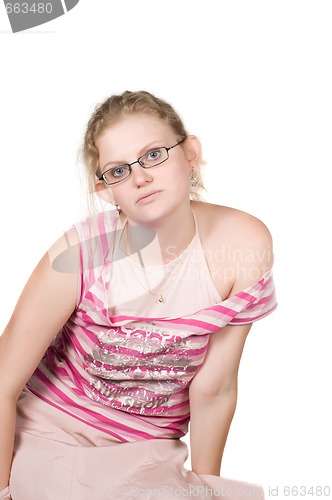 Image of Beautiful blond woman