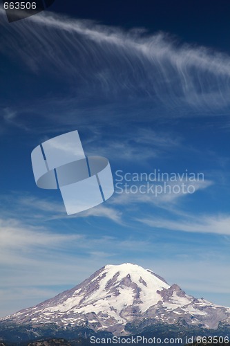 Image of Mt. Rainier with Clouds