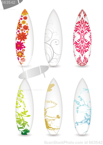 Image of surfboard collection