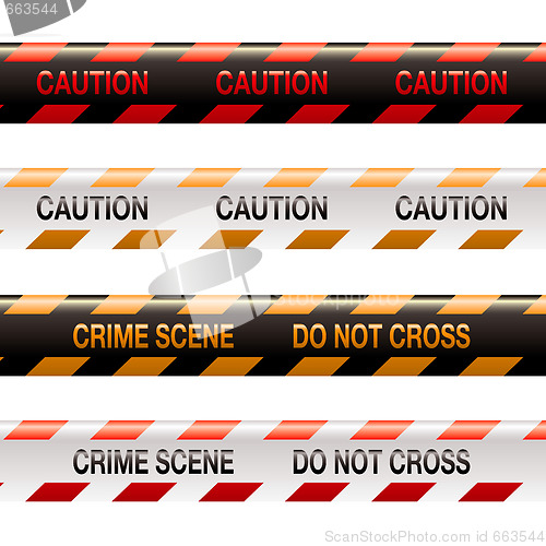 Image of crime scene tape modern
