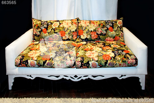 Image of Floral sofa
