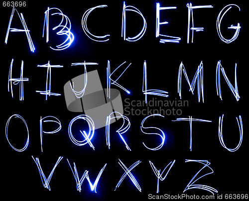 Image of Neon Alphabet set