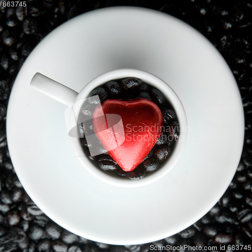 Image of Coffee Cup Heart