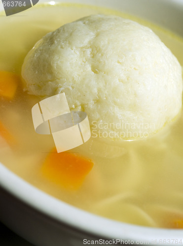 Image of bowl matzoh ball soup