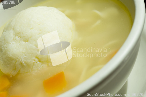 Image of bowl matzoh ball soup