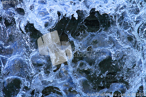 Image of blue water background