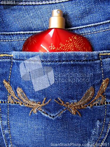 Image of Perfume In Jeans Pocket