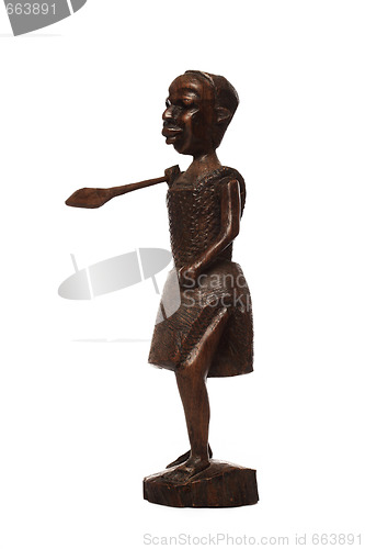 Image of African wooden figure