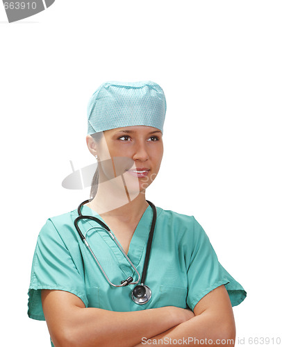 Image of Confident female doctor