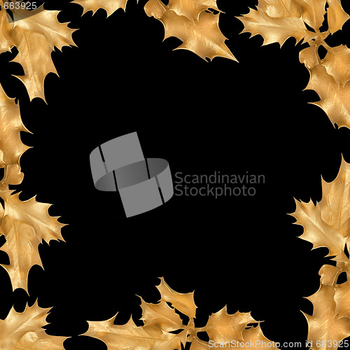 Image of Golden Holly Leaf Frame