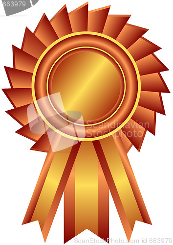 Image of Bronze award with ribbon