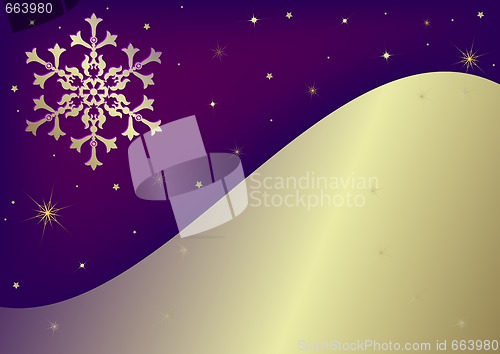Image of Abstract  lilas background with snowflake