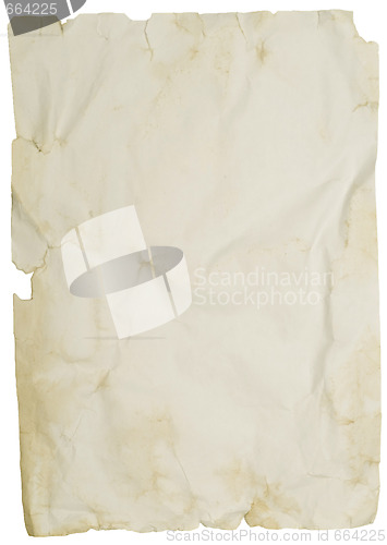 Image of old wrinked paper