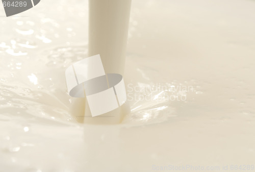 Image of pouring yogurt