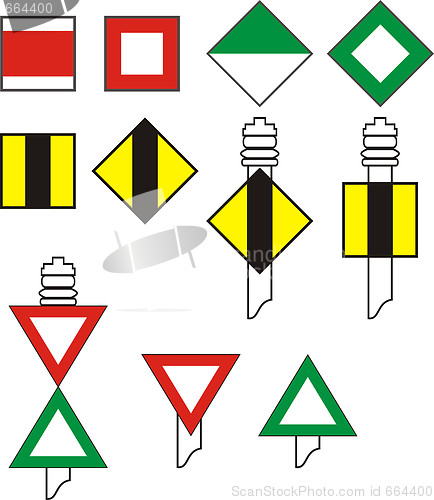 Image of Signs river navigation