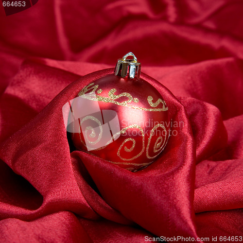 Image of Red Christmas Bauble