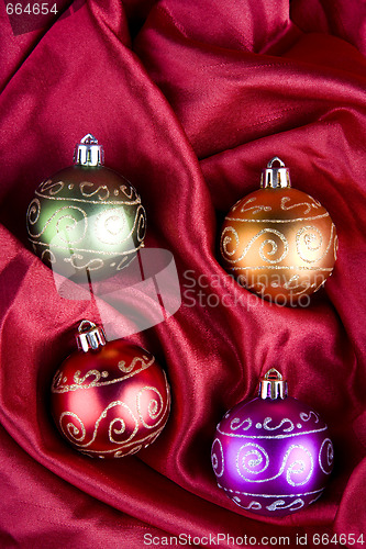 Image of Christmas Baubles in ther Box