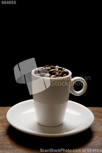 Image of Coffee Cup and Beans