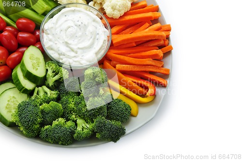 Image of Vegetables and dip