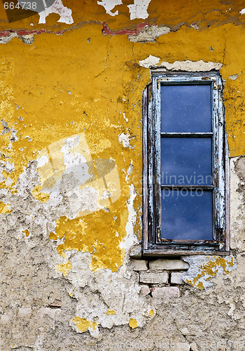 Image of Grunge background wall and window