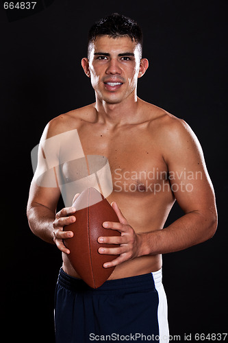 Image of Hispanic american football player