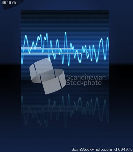 Image of electronic sine sound wave