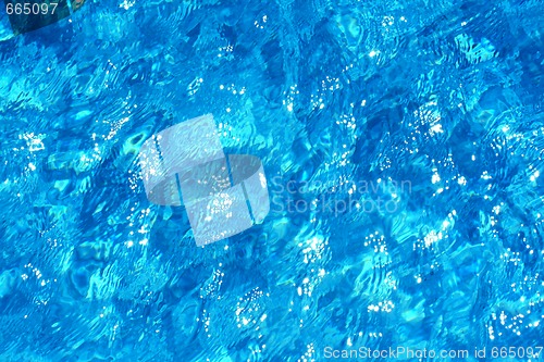 Image of blue water in the pool